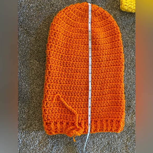 Newborn Candy Corn crochet knitted outfit costume snuggle pictures Baby clothes - Picture 9 of 12